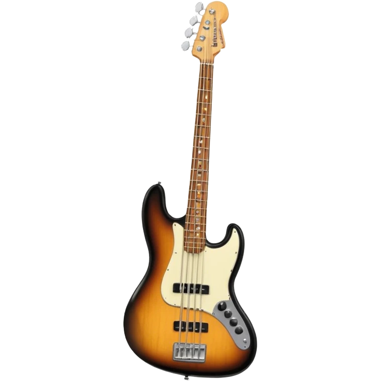 Left handed fender bass guitar emoji