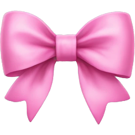 Pink bow emoji