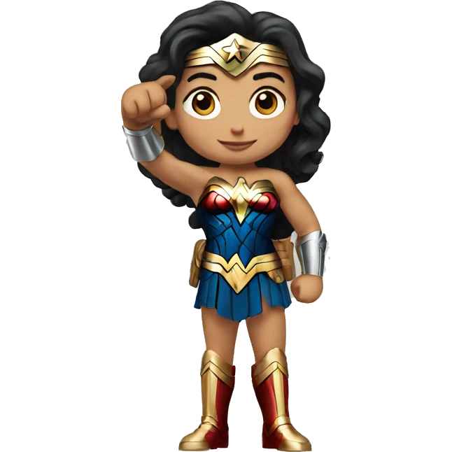 wonder woman raising thumb emoji