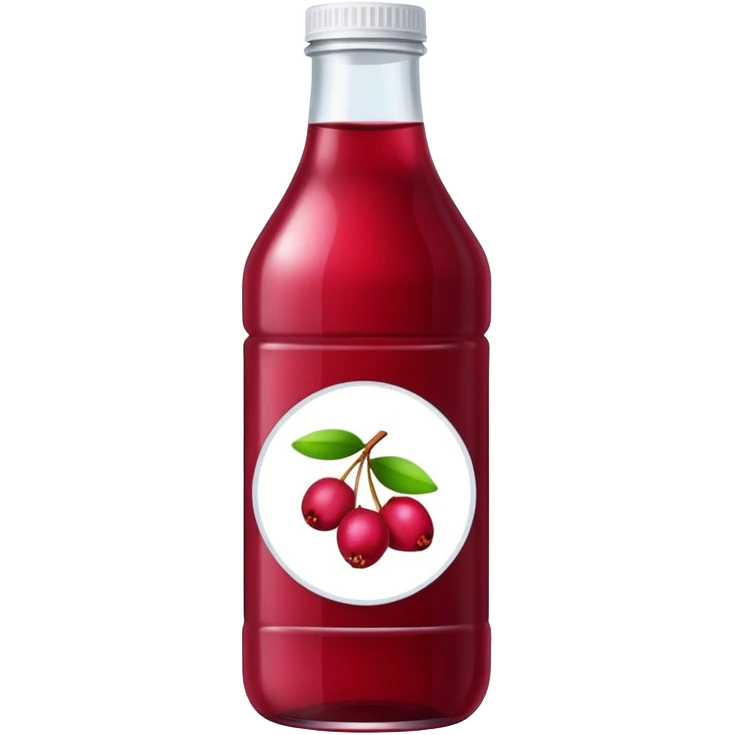 Bottle cranberry juice emoji