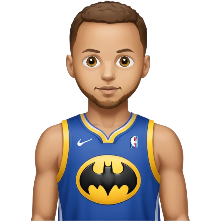 Steph curry in Batman suit emoji
