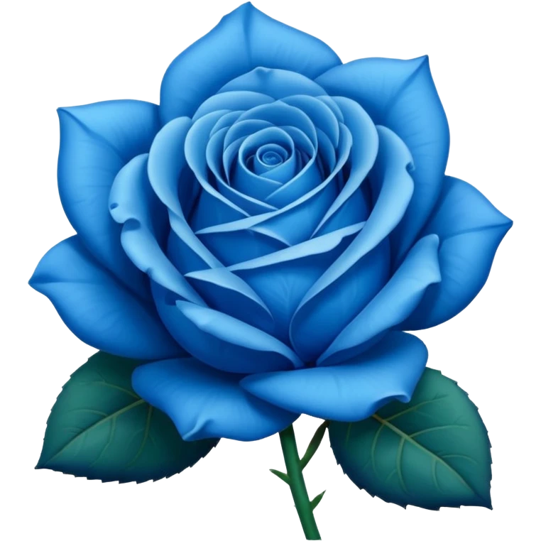 Mavi gül emoji