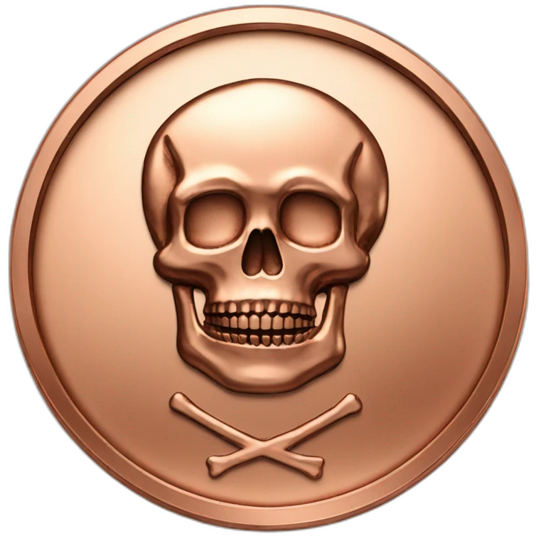 COIN copper with skull emoji