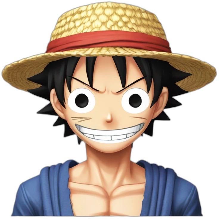 monkey D luffy from one piece in gear 5 emoji
