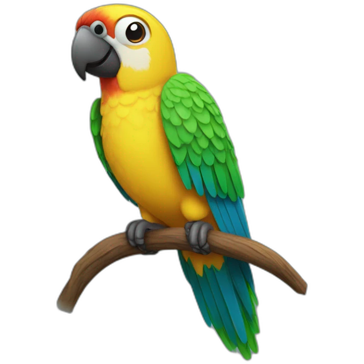 everything's fine parrot emoji