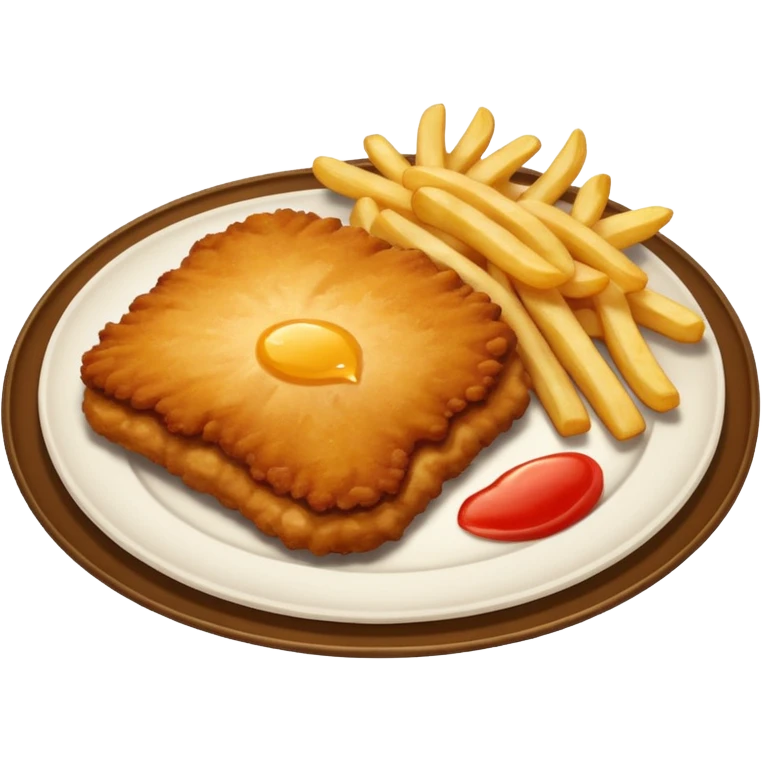 SCHNITZEL WITH FRIES emoji