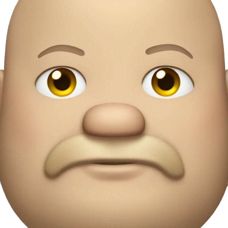 Fat bald guy with beard emoji