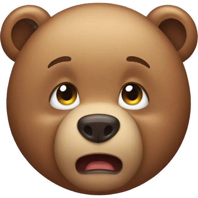 bear cries emoji