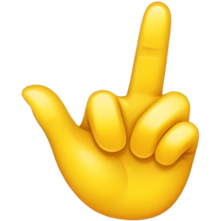 Yellow thumb up facing forward emoji