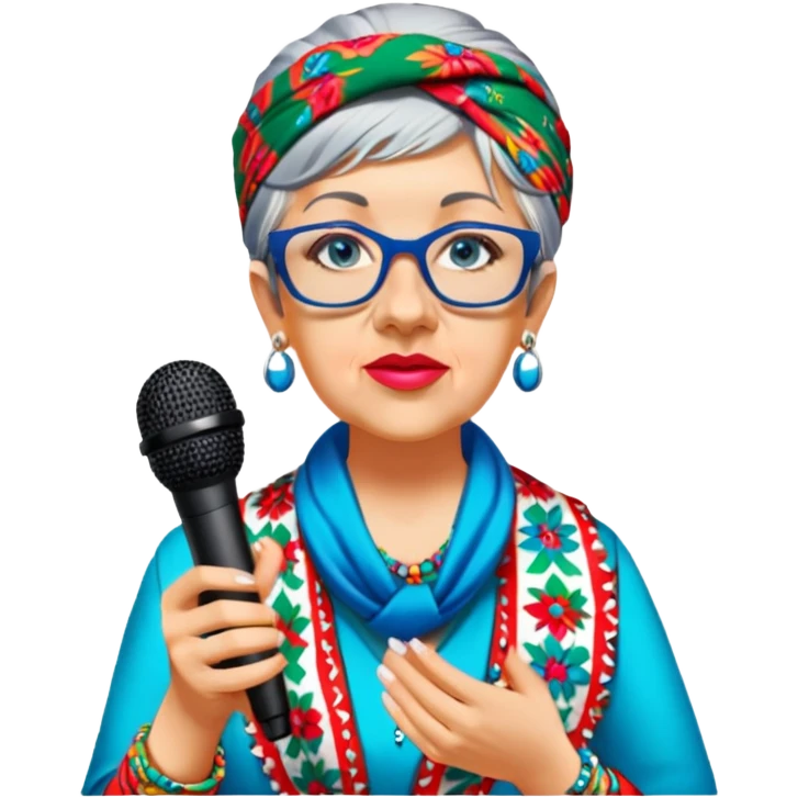 Colorful Singer emoji