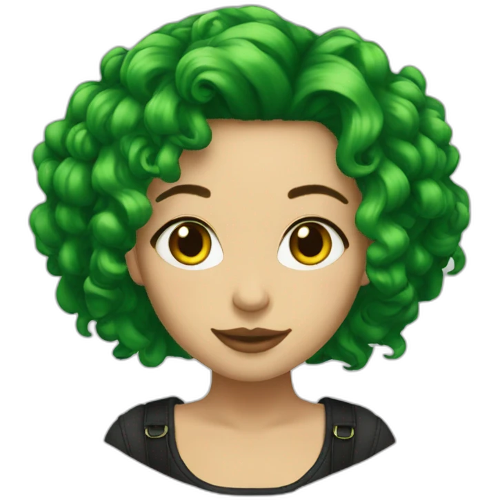 billie eilishgreen hair emoji