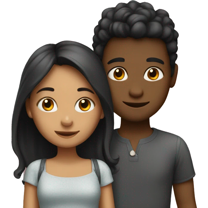Girl and boy in love emoji