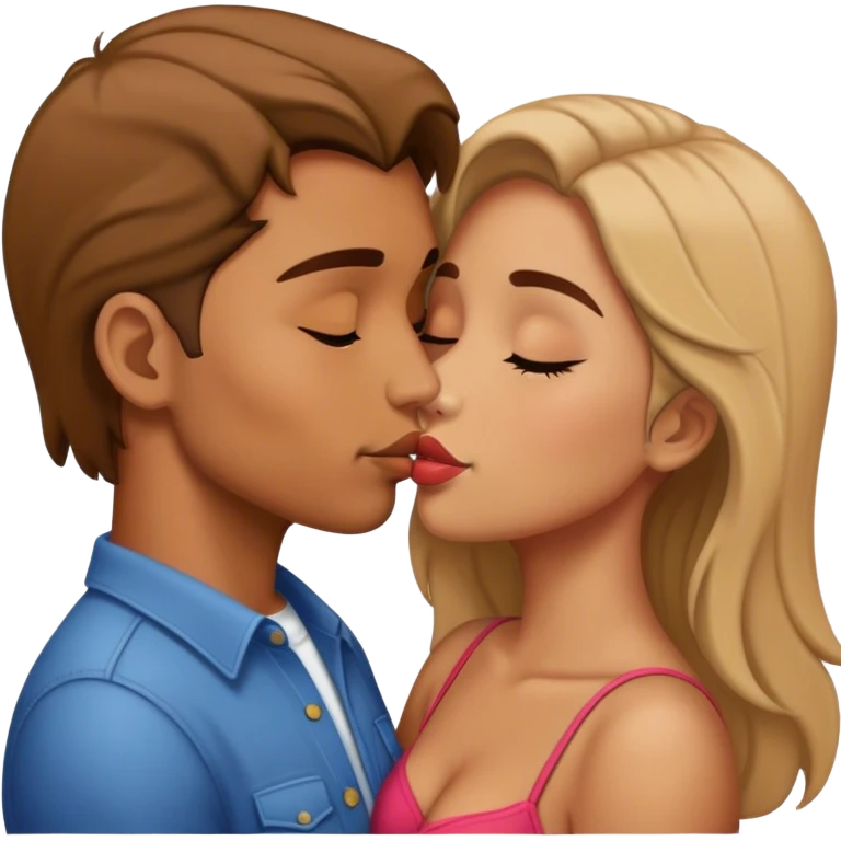 mann und frau küssen sich emoji