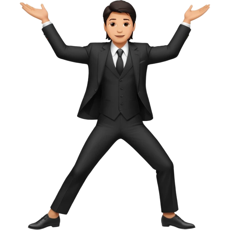 Shahrukh Khan pose with open arms one side leg bend emoji