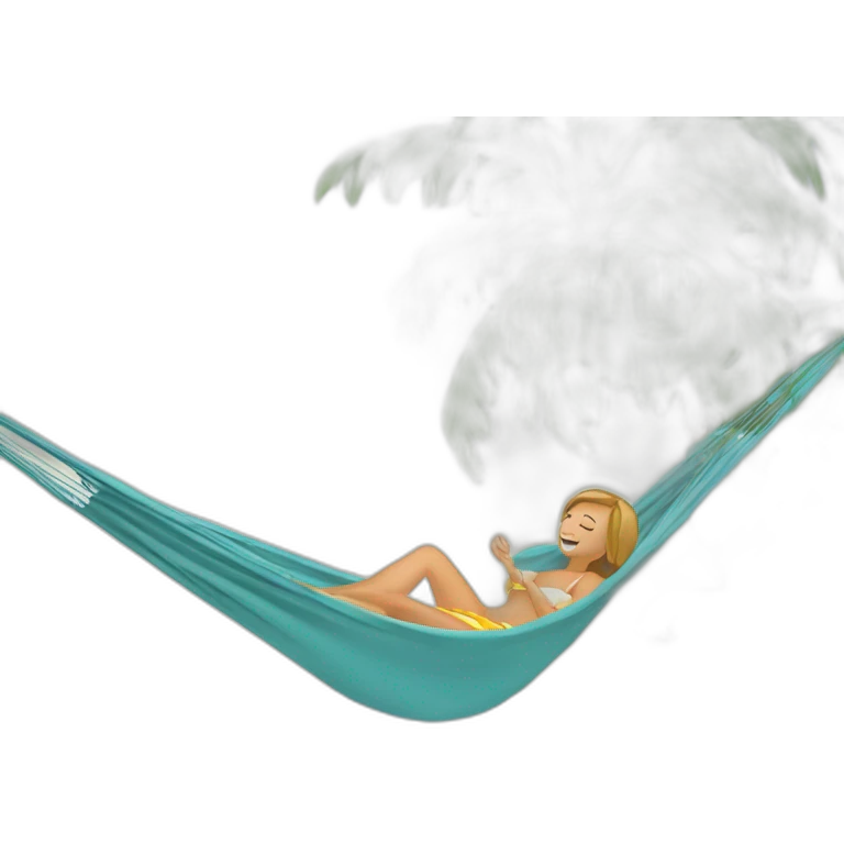 hamac dans l'eau emoji