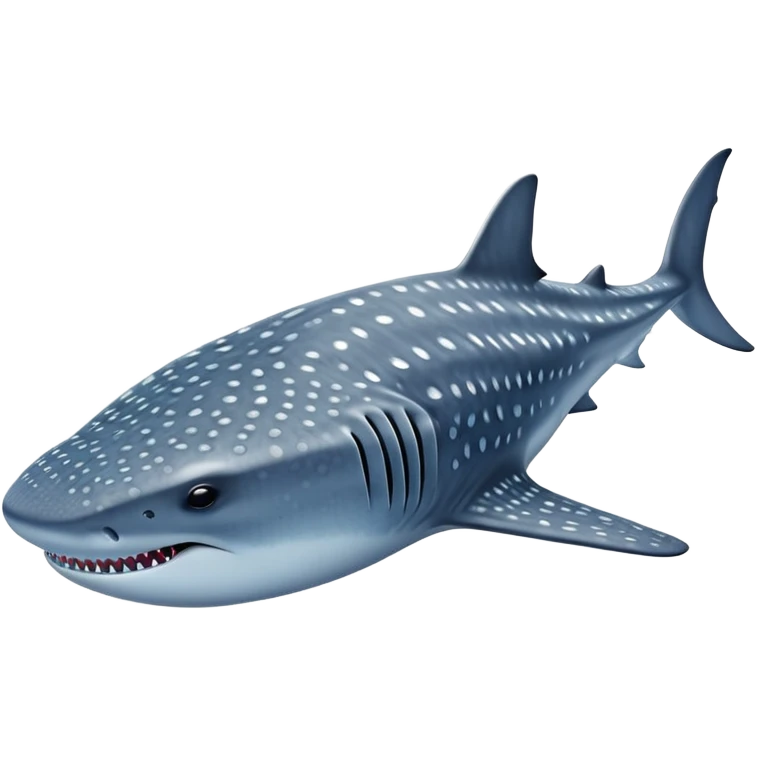 Realistic full bodied whale Shark emoji
