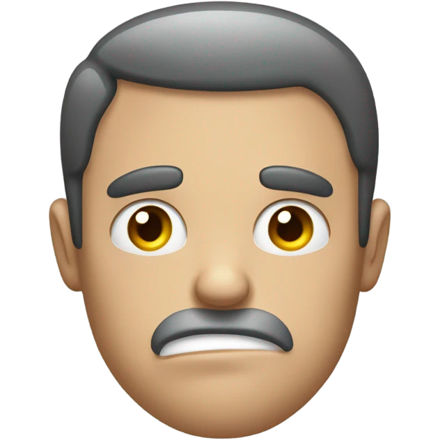 Guy looking confused emoji