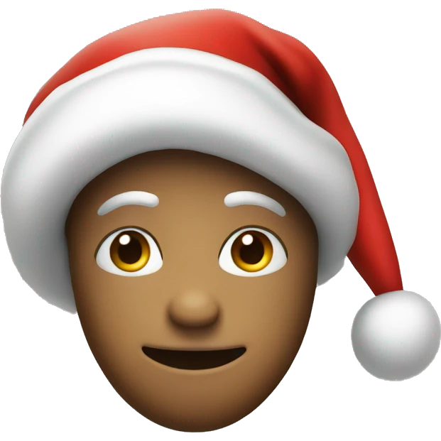 heart with a santa hat emoji