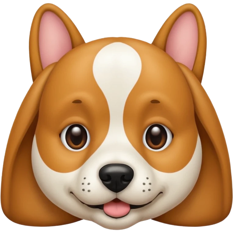 Dog near picture of dog emoji