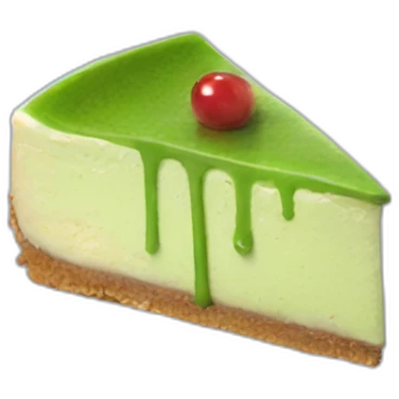 matcha cheesecake piece emoji