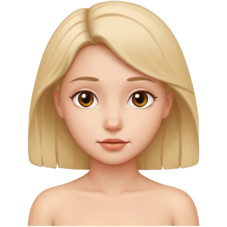 A naked girl emoji
