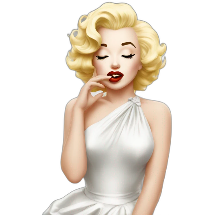 marilyn monroe send kiss emoji