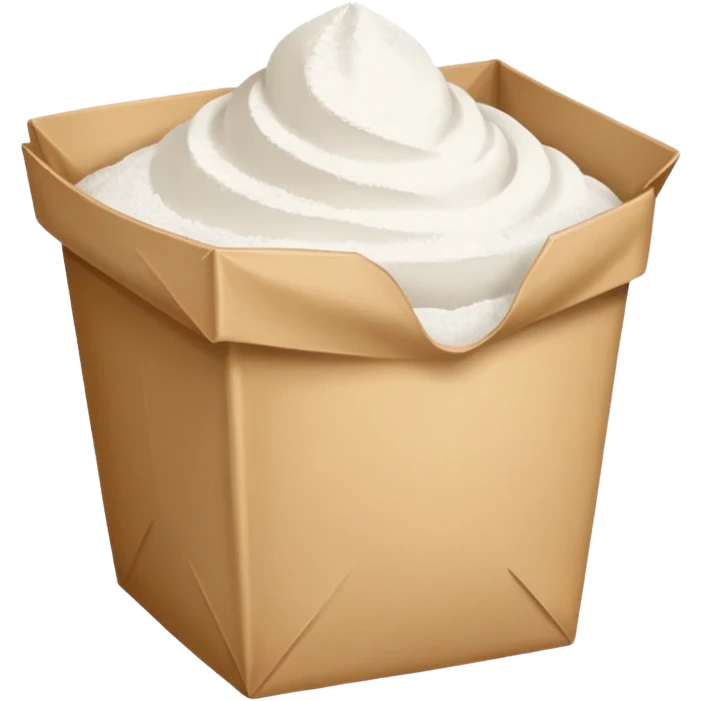 a paquet of flour emoji