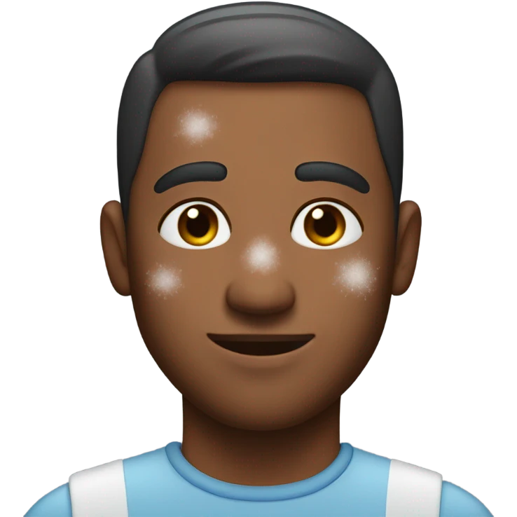 Guy with powder on his face  emoji