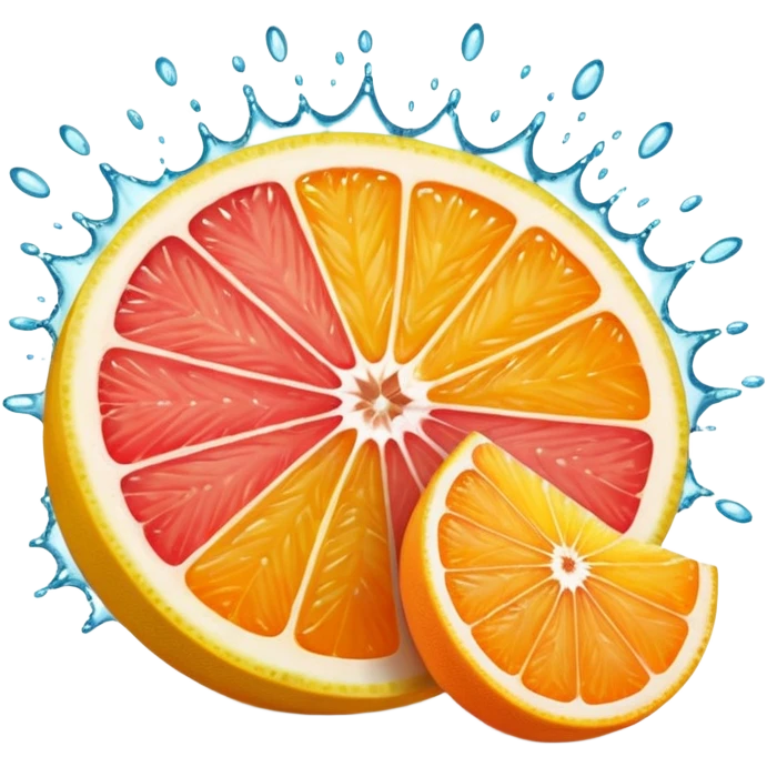 exposion of lemon, orange and grapeffruit emoji