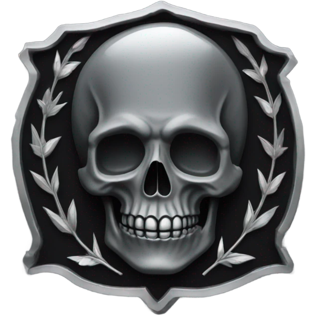a black grave with the inscription R i P in silver emoji