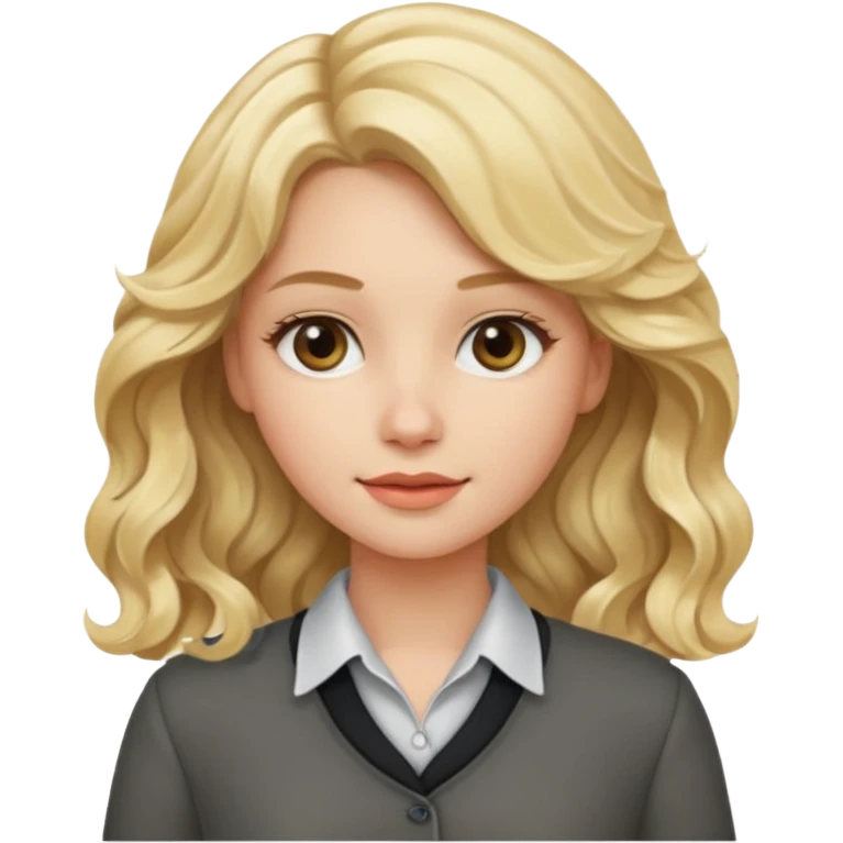 iOS 18 aesthetic wavy blondie girl emoji