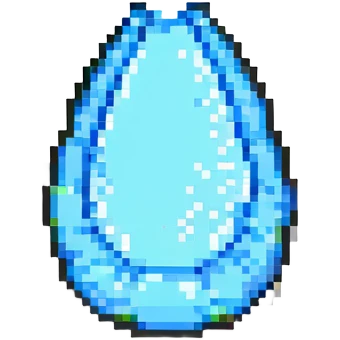 teardrop shape pixel art emoji