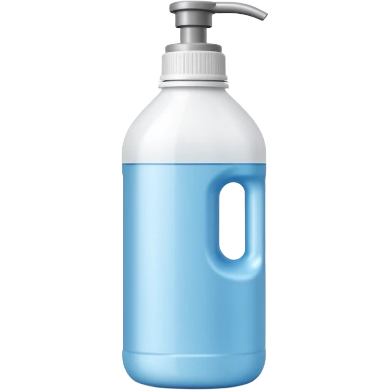 medium plastic bottle with slim, slightly curved body and pointed nozzle cap, bright clean color white or blue or red, precision application, active cleaning power, no label, no stains, no extras, apple emoji style, soft lighting, subtle shadows, emoji scale emoji