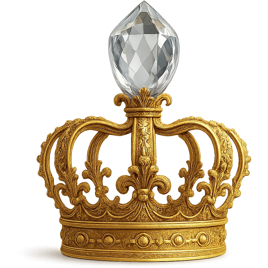 crown with a crystal top emoji