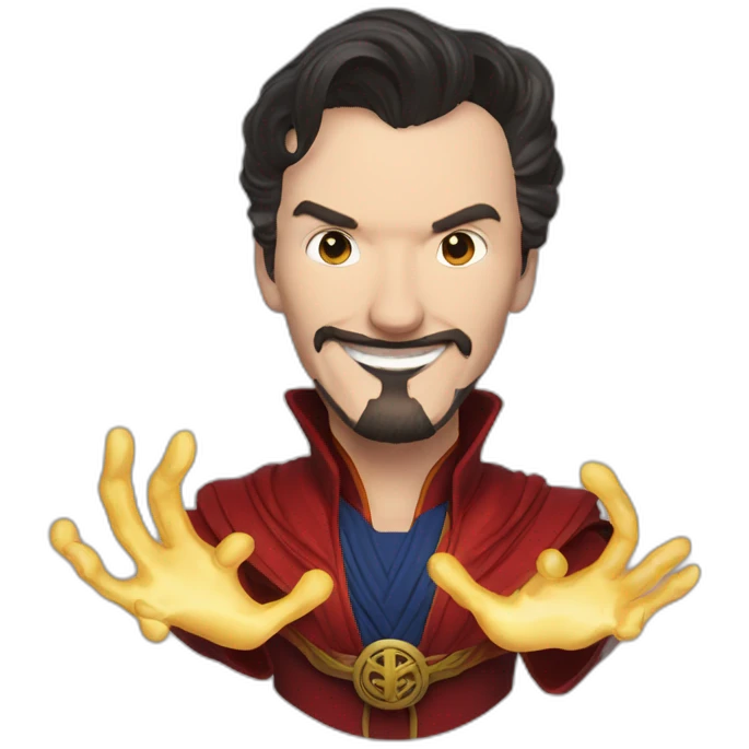 DR STRANGE WITH SMILING FACE emoji