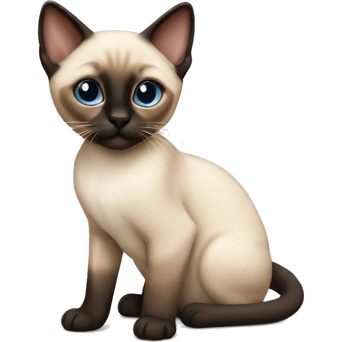 Siamese kitten emoji