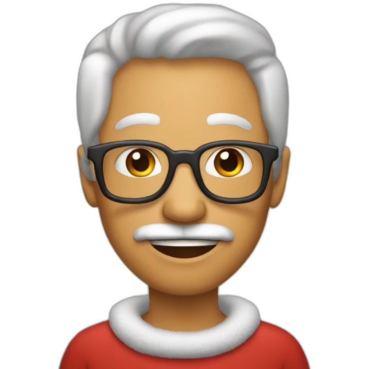 Chat en père Noël emoji