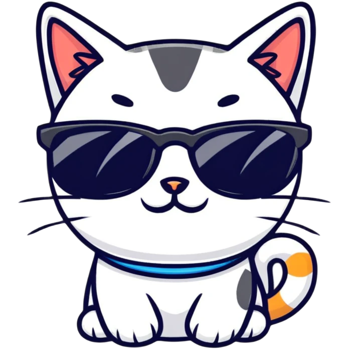 cat wearing sunglasses emoji