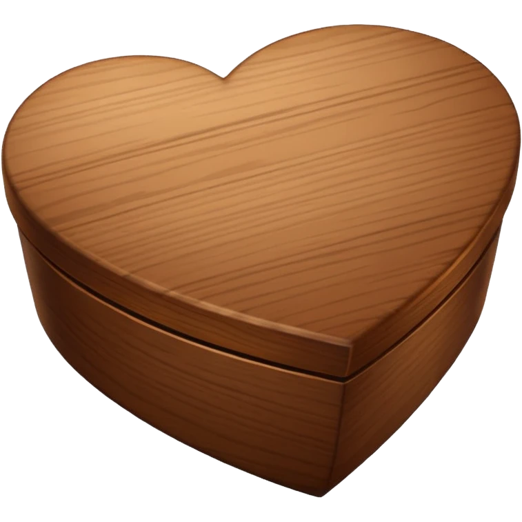 wood heart box emoji