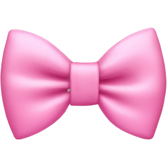 pink bow on a emoji face emoji