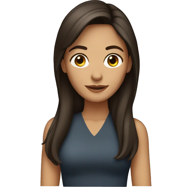 brunette woman emoji