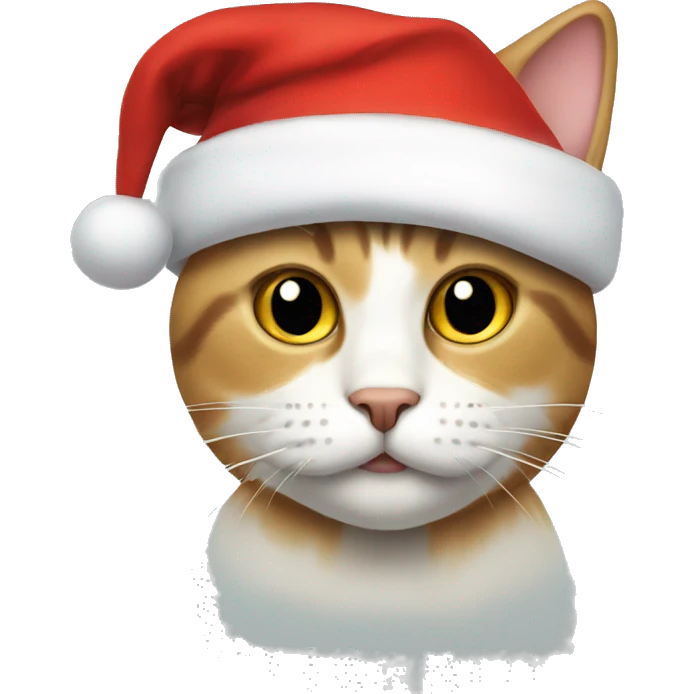 Cat with Santa hat emoji