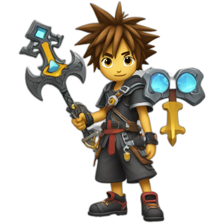 sora holding a keyblade emoji
