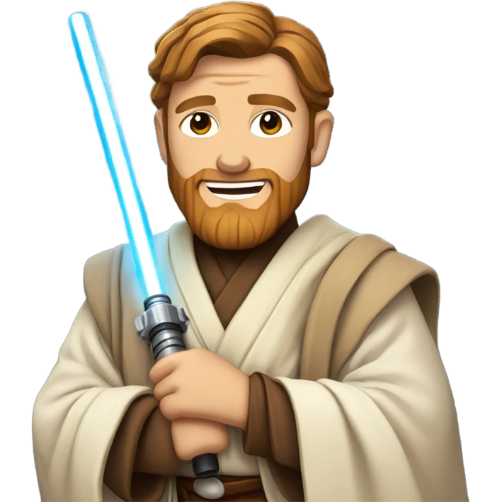 Smiling obi wan kenobi emoji