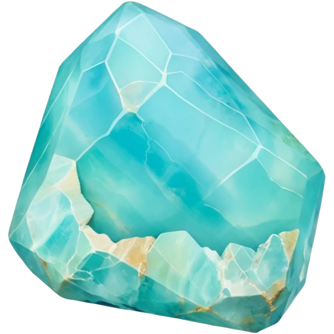 peruvian opal gemstone raw crystal mineral detailed emoji