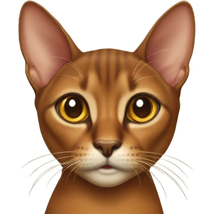 Abyssinian cat emoji
