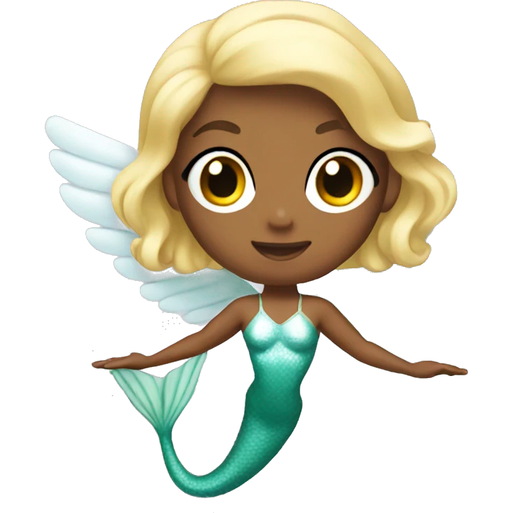 angel mermaid gymnast emoji