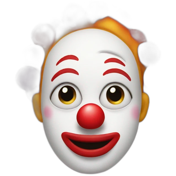 clown with hearts in eyes emoji