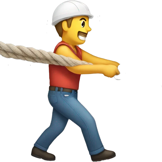 pulling rope emoji