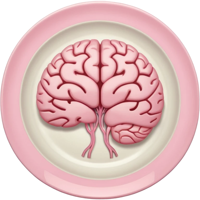 Brain on a plate  emoji